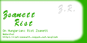 zsanett rist business card